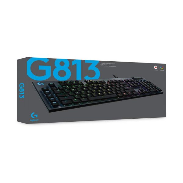 Logitech G 813 Lightsync RGB Mechanical Gaming Keyboard,16.8Mn Colors with Programmable G Keys, Ultra Thin Design (Tactile) - Image 2