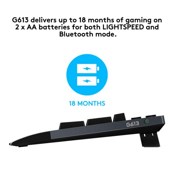 Logitech G 613 Wireless Gaming Mechanical Keyboard with Light speed Technology - Image 2