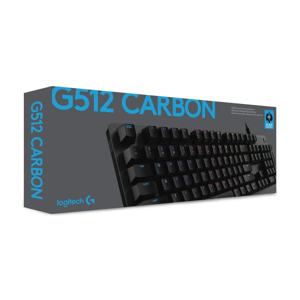 G512 CARBON LIGHTSYNC RGB Mechanical Gaming Keyboard, GX Brown (Tactile) - Image 8
