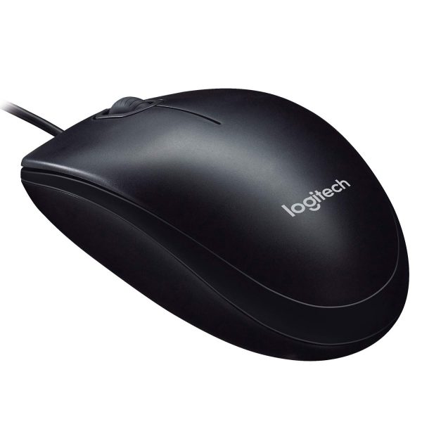Logitech M90 Wired USB Mouse, 1000 DPI Optical Tracking, Ambidextrous PC/Mac/Laptop
