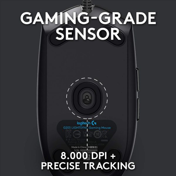 Logitech G102 Light Sync Gaming Mouse with Customizable RGB Lighting, 6 Programmable Buttons, Gaming Grade Sensor, 8 k dpi Tracking,16.8mn Color, Light Weight - Image 7