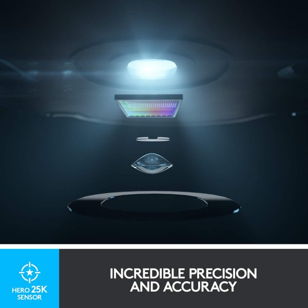 Logitech G502 Lightspeed Wireless Gaming Mouse, Hero 16K Sensor, 16,000 DPI, RGB, Adjustable Weights, 11 Programmable Buttons, Long Battery Life, On-Board Memory, PC/Mac - Image 4