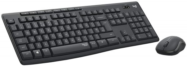 Logitech MK295 Wireless Keyboard and Mouse Combo - SilentTouch Technology, Full Number Keyboard, Shortcut Buttons, Nano USB Receiver, 90% Less Noise - Black - Image 2