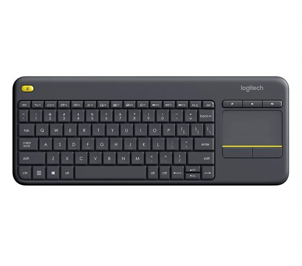 Logitech K400 Plus Wireless Livingroom Keyboard with Touchpad for Home Theatre PC Connected to TV, Customizable Multi-Media Keys, Windows, Android, Laptop- Black - Image 7