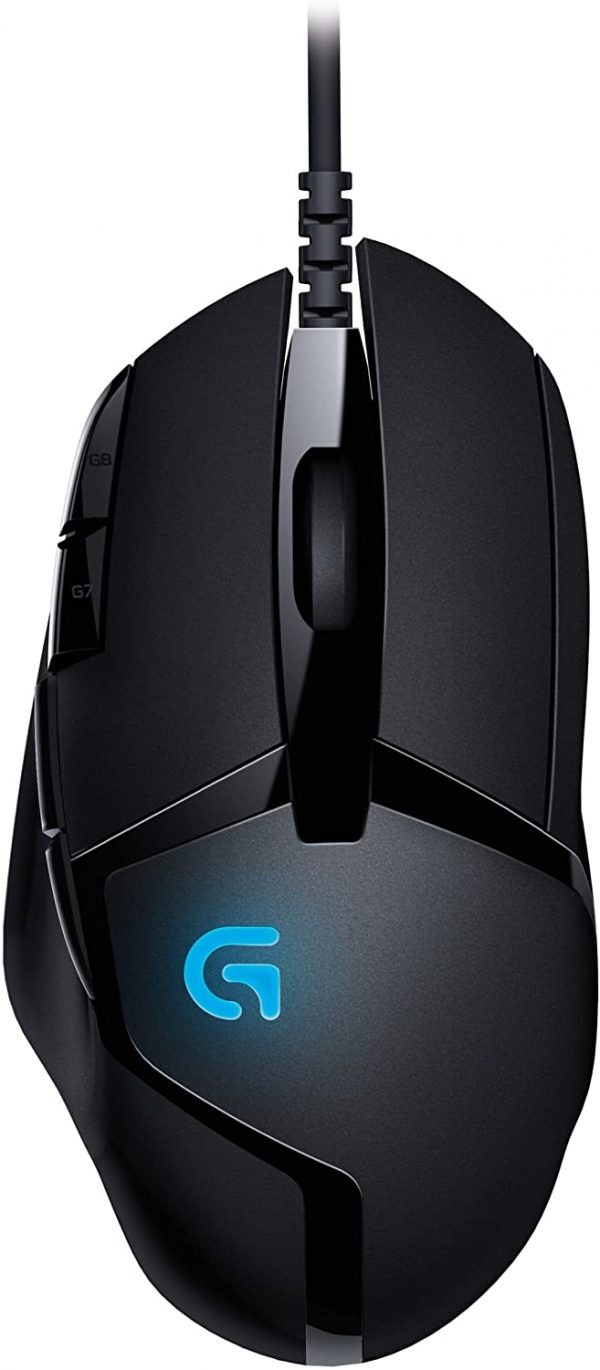 Logitech G402 Hyperion Fury Wired Gaming Mouse, 4,000 DPI, Lightweight, 8 Programmable Buttons, Compatible with PC/Mac