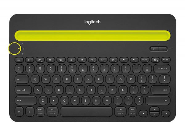 Logitech K480 Wireless Multi-Device Keyboard for Windows, Apple iOS android or Chrome, Wireless Bluetooth, Compact Space-Saving Design, PC/Mac/Laptop/Smartphone/Tablet- Black - Image 6