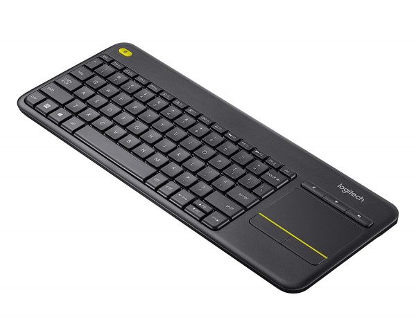 Logitech K400 Plus Wireless Livingroom Keyboard with Touchpad for Home Theatre PC Connected to TV, Customizable Multi-Media Keys, Windows, Android, Laptop- Black - Image 4