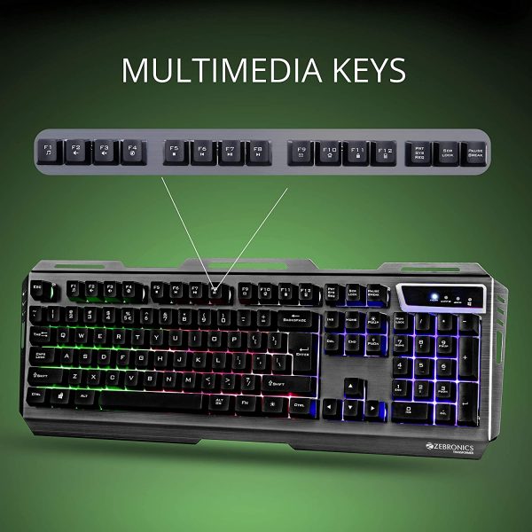 Zebronics Zeb-Transformer-k USB Gaming Keyboard with Multicolor LED Effect - Image 6