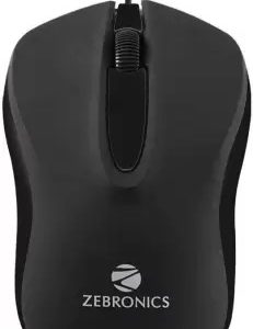 ZEBRONICS ZEB-WING Wired Optical Mouse  (USB 2.0, Black)