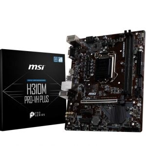 MSI H310M PRO-VH Plus mATX Motherboard (9th / 8th Gen Intel Core, Pentium Gold, Celeron Processors, LGA 1151 Socket, DDR4, VGA/HDMI)