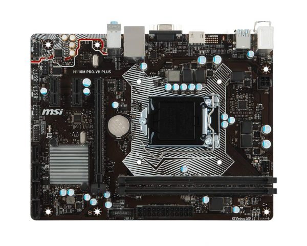 MSI H110M PRO-VH Plus Motherboard for Socket LGA1151(Supports 6th Gen Intel® Core™ i3/i5/i7 Processors, and Intel® Pentium® and Celeron® Processors) - Image 3