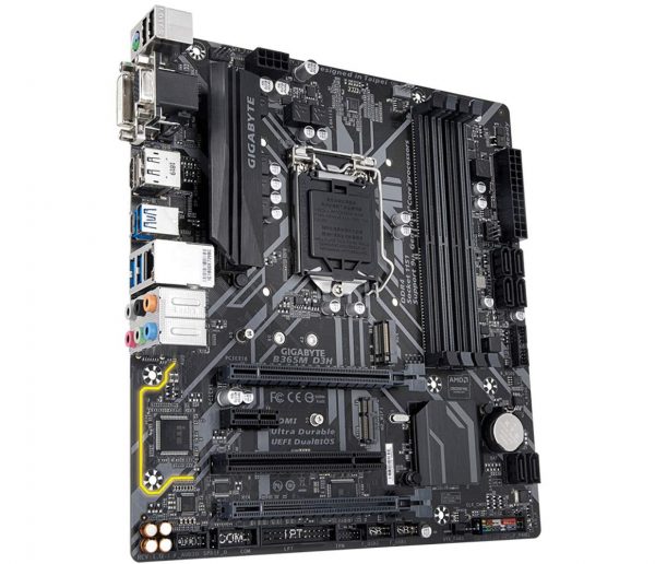 Gigabyte Intel® B365M D3H Ultra Durable Motherboard with PCIe Gen3 x4 M.2, Intel GbE LAN with 25KV Protection, 7 Colors RGB LED Strips Support, Anti-Sulfur Resistor, Smart Fan5, DualBIOS™ - Image 4