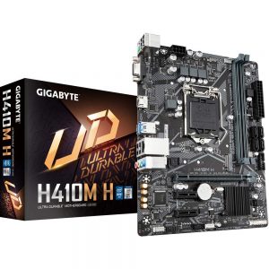 GIGABYTE H410M H Ultra Durable Motherboard with GIGABYTE 8118 Gaming LAN, Anti-Sulfur Resistor, Smart Fan 5