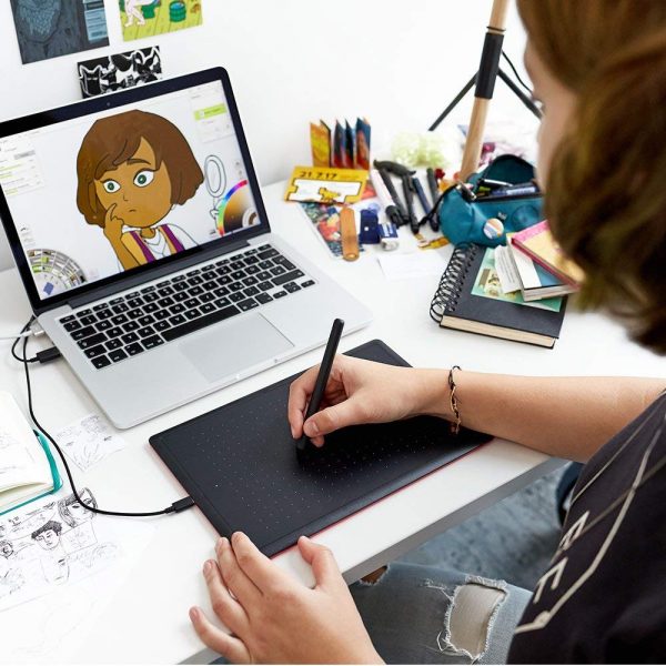 WACOM One by CTL-672/K0-CX Medium 8.5-inch x 5.3-inch Graphic Tablet - Image 3