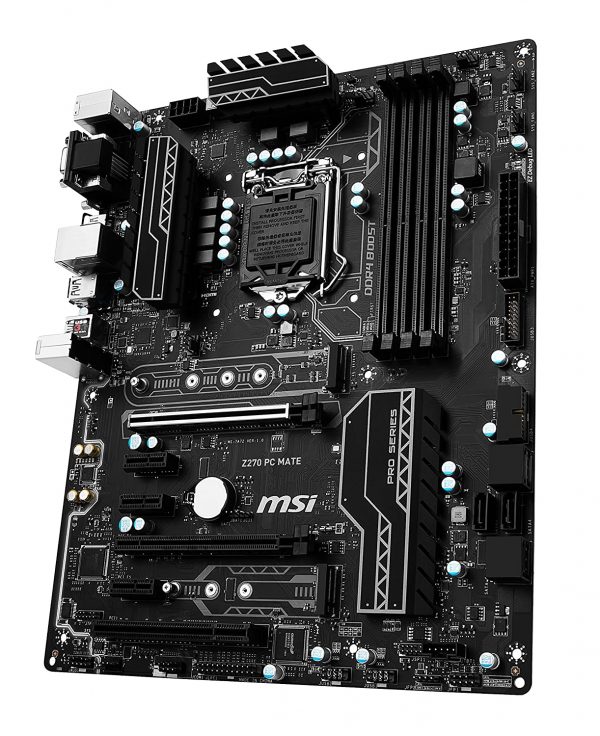 MSI Pro Series Intel Z270 DDR4 HDMI USB 3 CrossFire ATX Motherboard (Z270 PC MATE) - Image 4