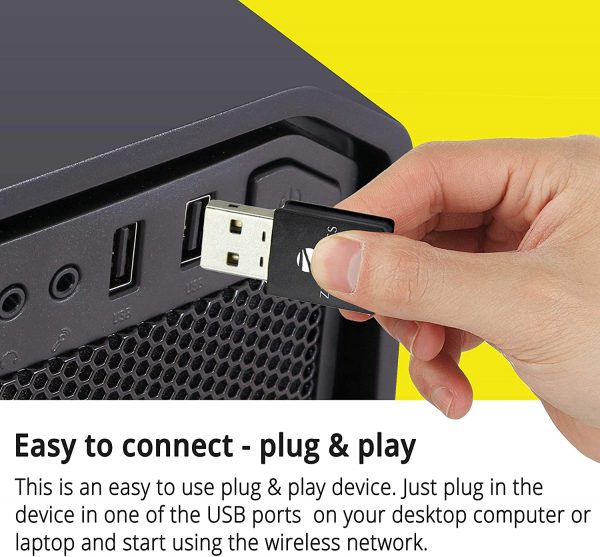 Zebronics ZEB-USB300WF 300Mbps WiFi Adapter Supports Advanced Security WPA/WPA2 encryption Standards & Access Point Mode for Hotspot (Black) - Image 3