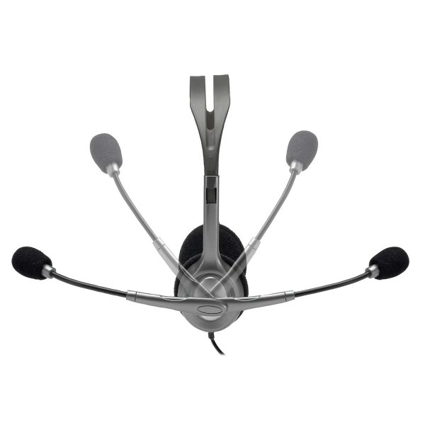 Logitech H110 Wired headset, Stereo Headphones with noise-cancelling Microphone,3.5-mm Dual Audio Jack, PC/Mac/Laptop- Grey - Image 5