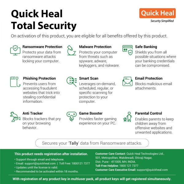 Quick Heal Total Security Latest Version - 2 PCs, 3 Years (Email Delivery in 2 hours- No CD) - Image 2