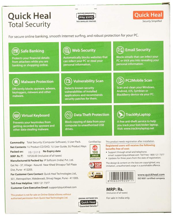 Quick Heal Total Security - 5 Users, 3 Years - Image 2
