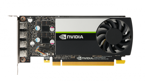 NVIDIA T1000 4 GB GDDR6 , PCI Express 3.0 x16, 4 x mDP 1.4 with latching mechanism - Professional Workstations Graphics Card - Image 3