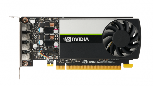 NVIDIA T600 4 GB GDDR6 , PCI Express 3.0 x16, 4 x mini Display Port 1.4 Professional Workstations Graphics Card