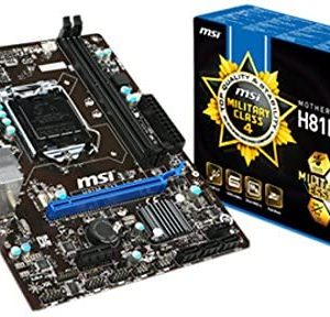 MSI h81m-e33 military class 4 Motherboard with intel H81 chipset, LGA 1150 socket