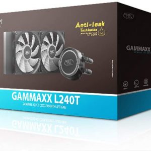 DEEPCOOL GAMMAXX L240T Blue 240mm LED All-in-one Liquid CPU Cooler with Dual Chamber Pump LGA2066/2011-v3/2011/LGA1200/1151/1150/1155/1366 TR4/AM4/AM3+/AM3/AM2+/AM2/FM2+/FM2/FM1 - (DP-H12RF-GL240TB)