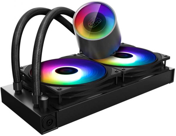 DEEPCOOL Castle 240RGB V2 240mm ARGB All-in-one Liquid CPU Cooler with Anti-Leak Tech LGA2066/2011-v3/2011/LGA1200/1151/1150/1155/1366 TR4/AM4/AM3+/AM3/AM2+/AM2/FM2+/FM2/FM1 - (DP-GS-H12AR-CSL240V2) - Image 2