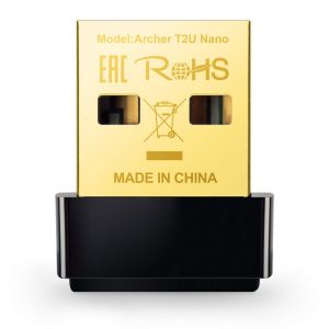TP-Link Nano AC600 USB Wi-Fi WiFi Adapter(Archer T2U Nano)- 2.4G/5G Dual Band Wireless Network Adapter for PC Desktop, Mini Travel Size, Supports Windows 10, 8.1, 8, 7, XP/Mac OS X