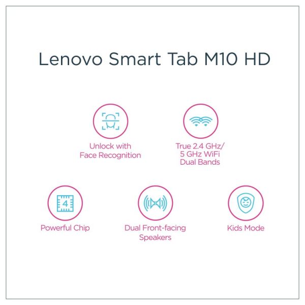 Lenovo Tab M10 (TB-X505F), 10.1 inch Tablet, Qualcomm Snapdragon 429 Processor, 2GB RAM, 16GB Storage, WiFi, Android OS, Slate Black - [ZA4G0063AE] - Image 2