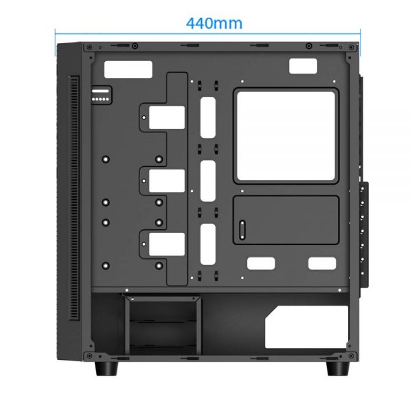 DEEPCOOL MATREXX 55 MESH ADD-RGB 4F Mid-Tower Gaming Cabinet/Computer Case with 4 ARGB Fans Pre-Install | Support Mini-ITX/Micro-ATX/ATX/E-ATX (DP-ATX-MATREXX55-MESH-AR-4F) - Image 2