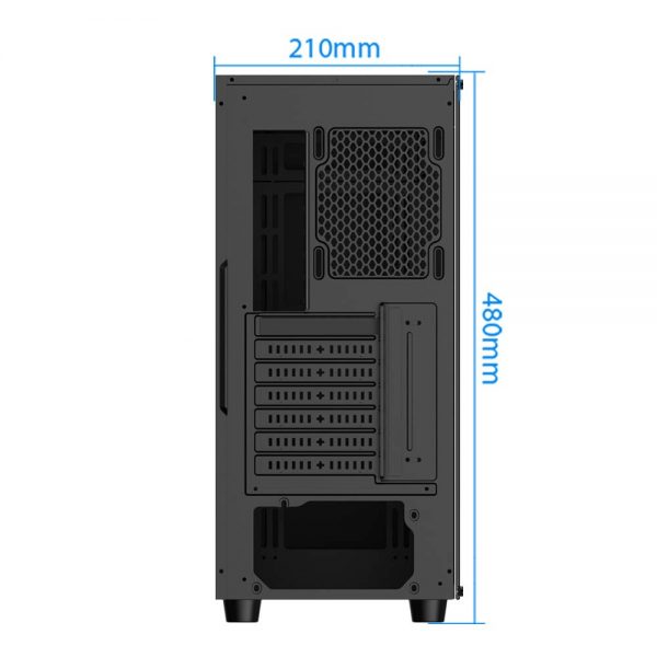 DEEPCOOL MATREXX 55 MESH ADD-RGB 4F Mid-Tower Gaming Cabinet/Computer Case with 4 ARGB Fans Pre-Install | Support Mini-ITX/Micro-ATX/ATX/E-ATX (DP-ATX-MATREXX55-MESH-AR-4F) - Image 3