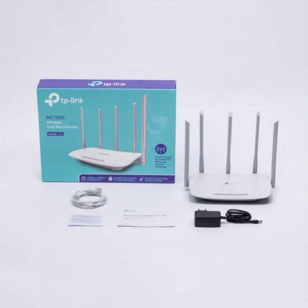 TP-Link Archer C60 AC1350 Dual Band Wireless, Wi-Fi Speed Up to 867 Mbps/5 GHz + 300 Mbps/2.4 GHz, Supports Parental Control, Guest WiFi, MU-MIMO Router, Qualcomm Chipset - Image 2