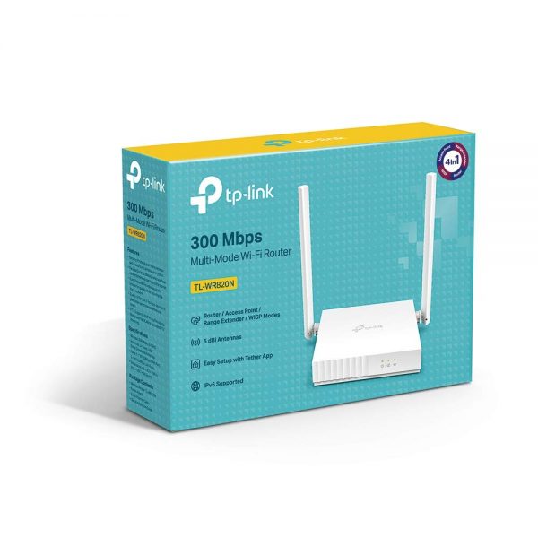 TP-Link TL-WR820N 300 Mbps Speed Wireless WiFi Router, Easy Setup, IPv6 Compatible, Supports Parent Control, Guest Network, Multi-Mode Wi-Fi Router - Image 4