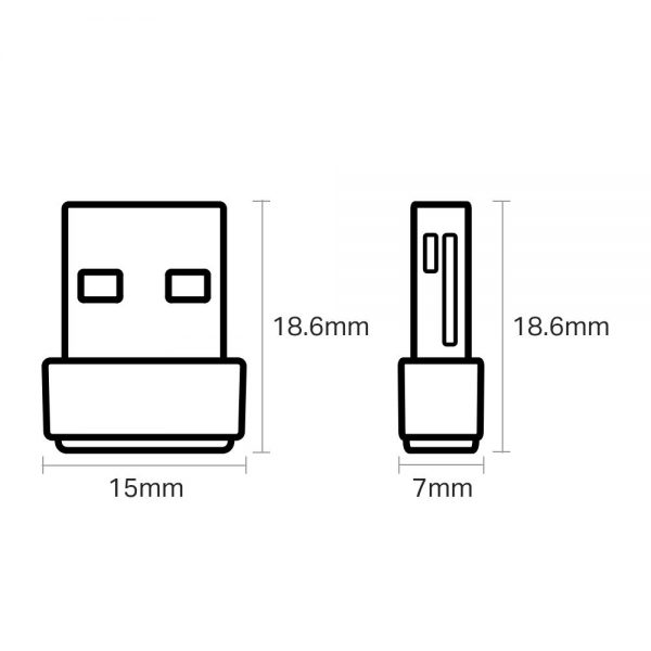TP-Link Nano AC600 USB Wi-Fi WiFi Adapter(Archer T2U Nano)- 2.4G/5G Dual Band Wireless Network Adapter for PC Desktop, Mini Travel Size, Supports Windows 10, 8.1, 8, 7, XP/Mac OS X - Image 2