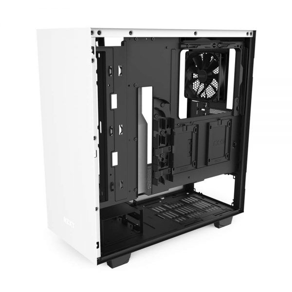 NZXT H510 Compact Mid-Tower ATX Computer Cabinet/Gaming Case | Black/Black  | Front USB Type-C Port with 2x120mm Fans - Image 5