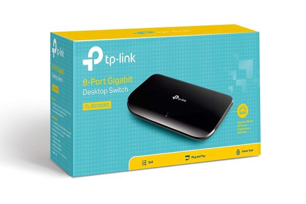 TP-LINK TL-SG1008D 10/100/1000Mbps 8-Port Gigabit Desktop Switch, 10Gbps Switching Capacity - Image 4