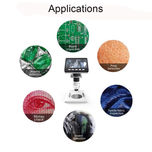 Smiledrive Digital HD Microscope with 4.3" Screen 50-1000x Magnification USB Connects with PC, Built-in MicroSD Card Slot (8gb) Smiledrive - Image 4