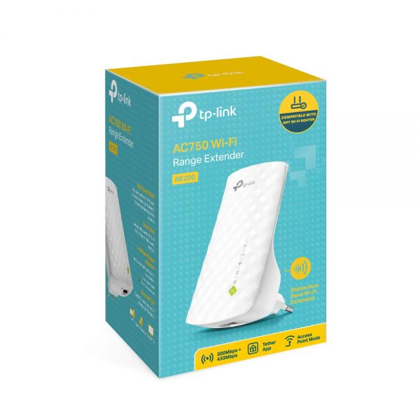 TP-Link AC750 Wifi Range Extender | Up to 750Mbps | Dual Band WiFi Extender, Repeater, Wifi Signal Booster, Access Point| Easy Set-Up | Extends Wifi to Smart Home & Alexa Devices (RE200) - Image 6