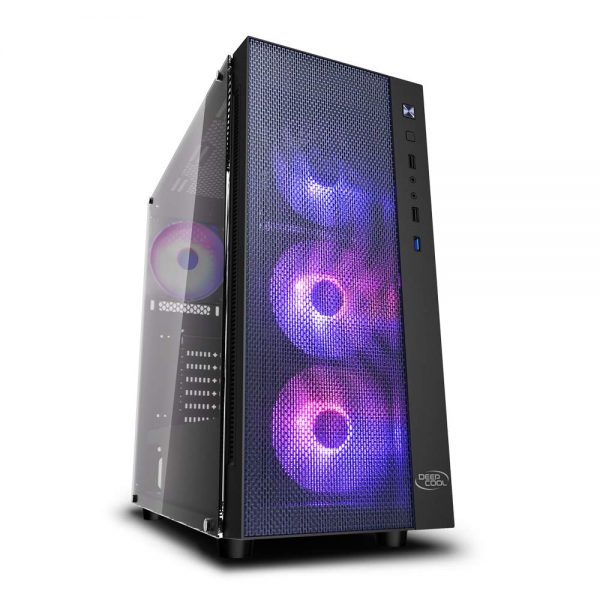 DEEPCOOL MATREXX 55 MESH ADD-RGB 4F Mid-Tower Gaming Cabinet/Computer Case with 4 ARGB Fans Pre-Install | Support Mini-ITX/Micro-ATX/ATX/E-ATX (DP-ATX-MATREXX55-MESH-AR-4F) - Image 7