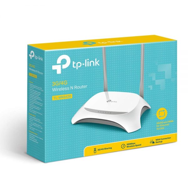 TP-Link 300 Mbps 3G/4G Wi-Fi Router, 1 UBS 2.0 Port, WPS Button, No Configuration Required, Bandwidth Control, Share N300 Wireless WiFi (Archer MR3420) - Image 5