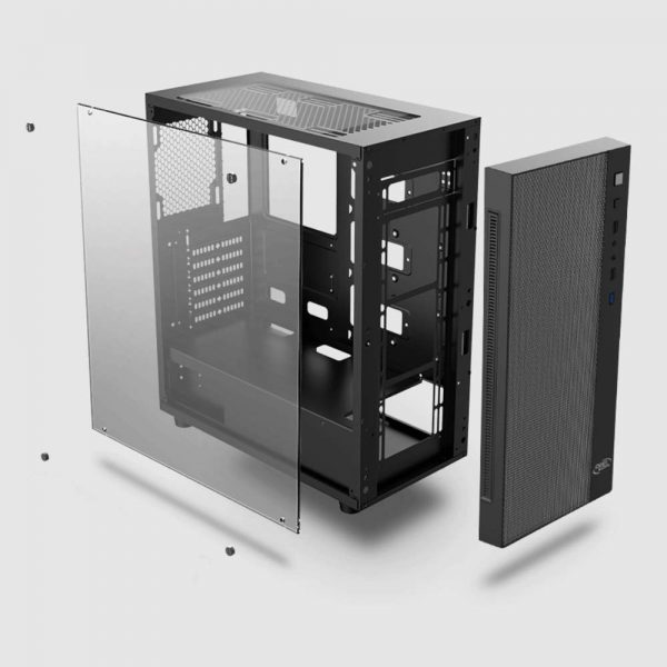 DEEPCOOL MATREXX 55 MESH ADD-RGB 4F Mid-Tower Gaming Cabinet/Computer Case with 4 ARGB Fans Pre-Install | Support Mini-ITX/Micro-ATX/ATX/E-ATX (DP-ATX-MATREXX55-MESH-AR-4F) - Image 9