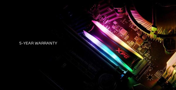 XPG S40G 256GB RGB 3D NAND PCIe Gen3x4 NVMe 1.3 M.2 2280 Internal SSD (AS40G-256GT-C) - Image 3