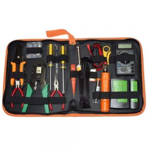 POSO professional tools Bag PS-P15 Hand Tools 16 in 1 Professional LAN Network Kit Crimper Cable Wire Stripper Cutter Pliers Screwdriver Tool