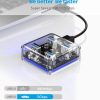 ORICO 4 Ports Hub Transparent USB 3.0 Hub Support Offline Powered and OTG Function with 30CM Cable - Image 4