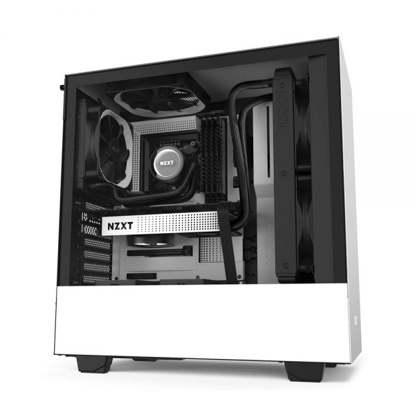 NZXT H510 Compact Mid-Tower ATX Computer Cabinet/Gaming Case | Black/Black  | Front USB Type-C Port with 2x120mm Fans - Image 7