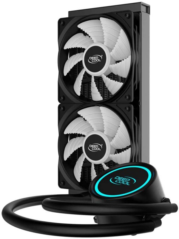 DEEPCOOL GAMMAXX L240T Blue 240mm LED All-in-one Liquid CPU Cooler with Dual Chamber Pump LGA2066/2011-v3/2011/LGA1200/1151/1150/1155/1366 TR4/AM4/AM3+/AM3/AM2+/AM2/FM2+/FM2/FM1 - (DP-H12RF-GL240TB) - Image 3