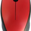 HP G3T 3 Button Wireless USB Optical Scroll Mouse with Nano USB Receiver(Red/Black) (L0Z86AA)