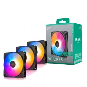 DEEPCOOL RF120 FS Addressable RGB (ARGB) 120mm Case Fan 3-in-1 Pack - (DP-FLED3-RF120FS-3P)