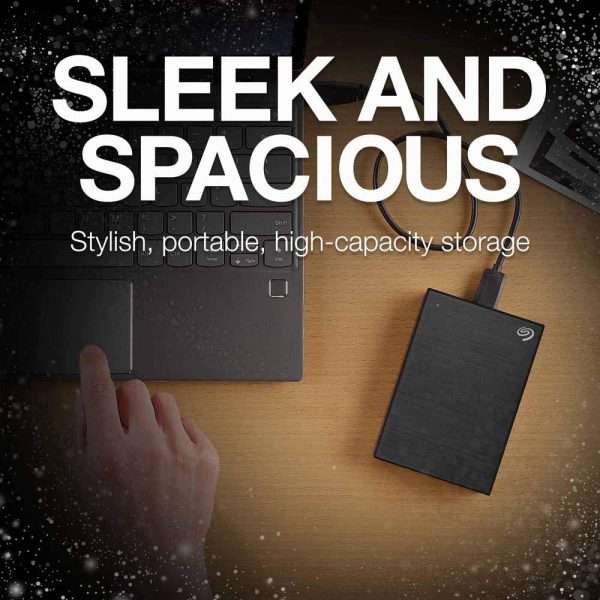 Seagate Backup Plus Portable 4 TB External HDD – USB 3.0 for Windows and Mac, 3 yr Data Recovery Services, Portable Hard Drive – Black with 4 Months Adobe CC Photography (STHP4000400) - Image 3